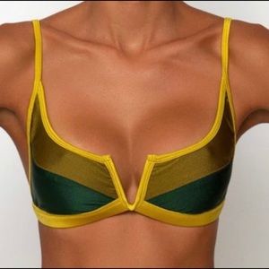 Fae Bikini Gyspy Top Zelia Bottoms Set In The Amazon Colorway Size Small